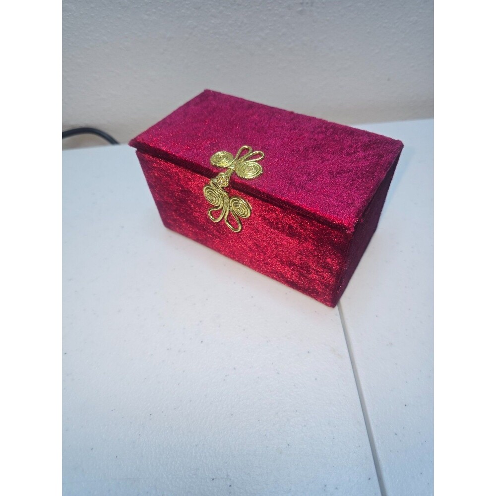 Vintage THE LI BIEN ORNAMENT Christmas Angel Ornament w/ Red Velvet Box Teardrop - Picture 4 of 5